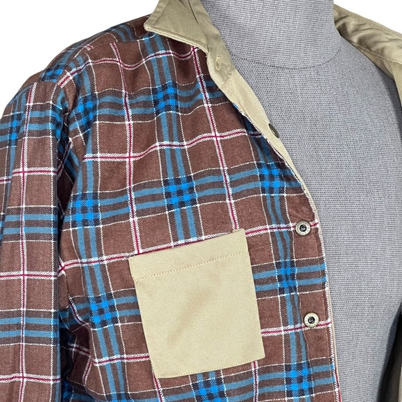 Haband Men’s Flannel Lined Heavyweight Shirt Shacket Medium Like New - Picture 11 of 14